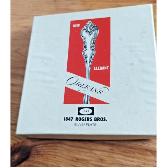 Vintage 1847 Rogers Bros. Silverplate Demitasse Spoon Set(4) original box 1964 - Picture 2 of 13